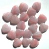 20 15mm Mauve & Coral Marble Glass Heart Beads